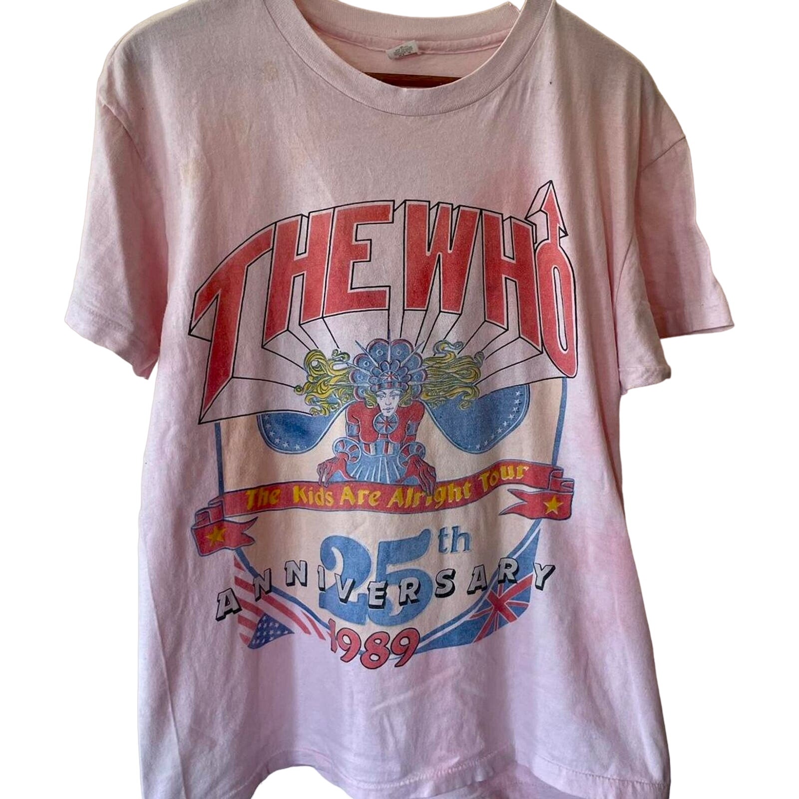 Vintage 80s The Who Kids Are Alright Tour 1989 25th Anniversary Shirt Adult Xl